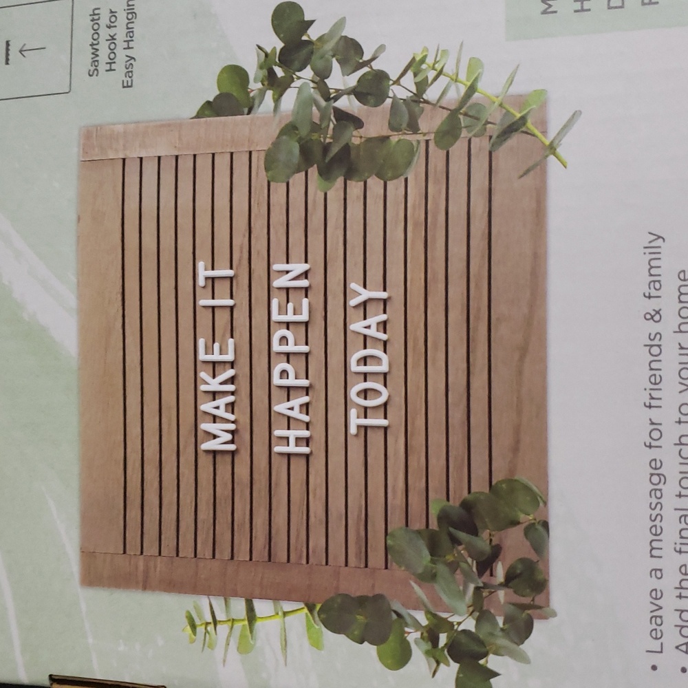 Letter Board in Tan